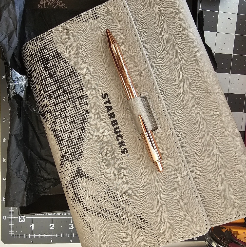 Starbucks Rose Gold Planner